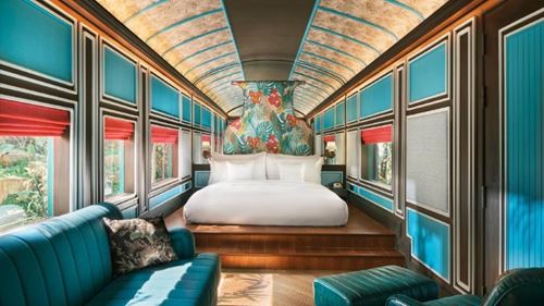Hôtel de luxe dans un wagon de train en Thaïlande