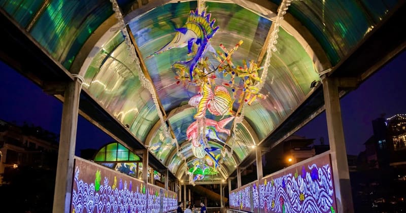 Art d''installation sur le pont