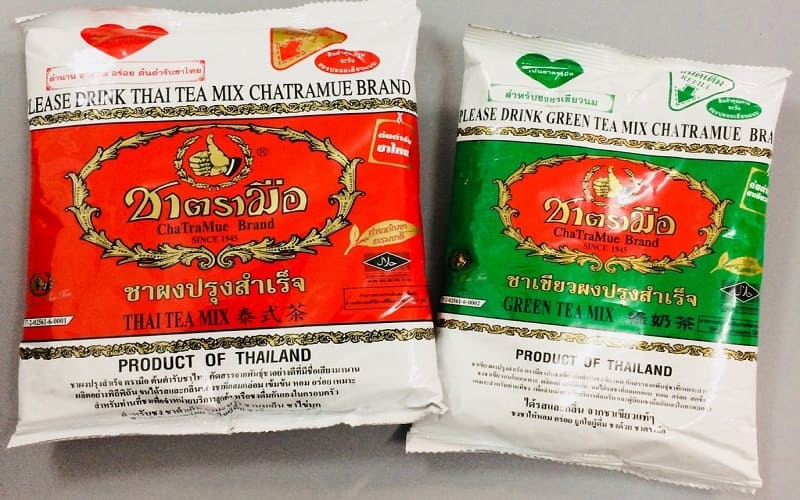 The au lait en sachet de Thailande