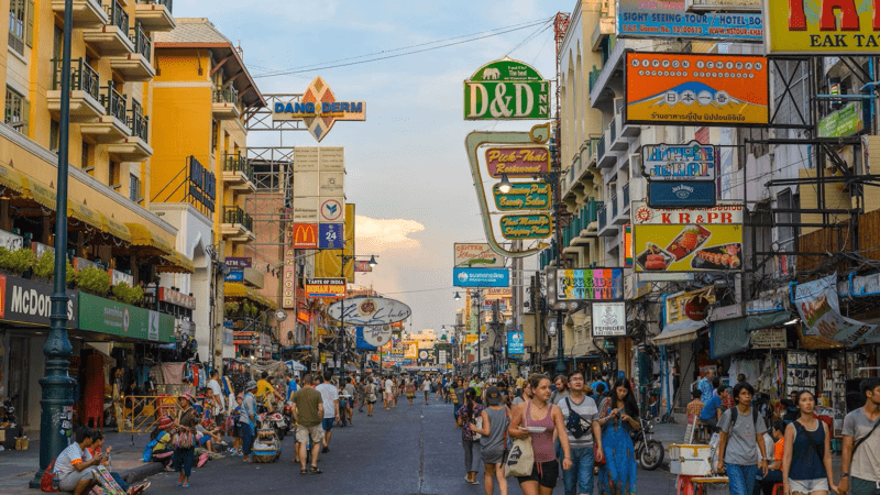 Thailande, Bangkok, Khao San Road