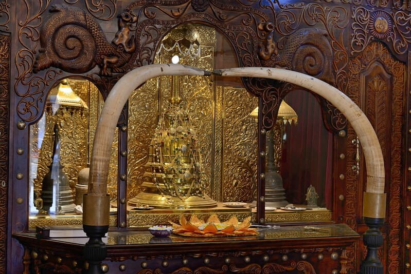 La relique de la dent du Bouddha