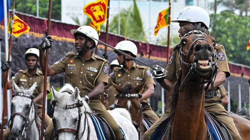 Defile au Sri Lanka