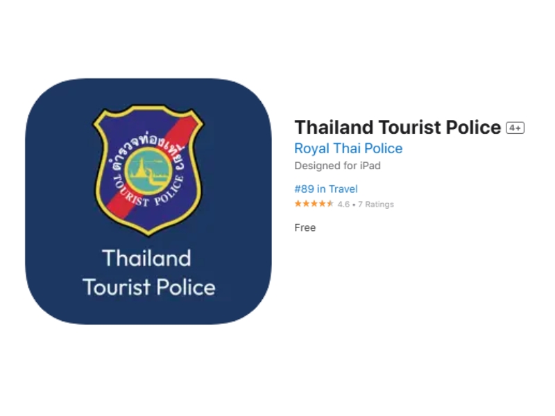 appli police thailande