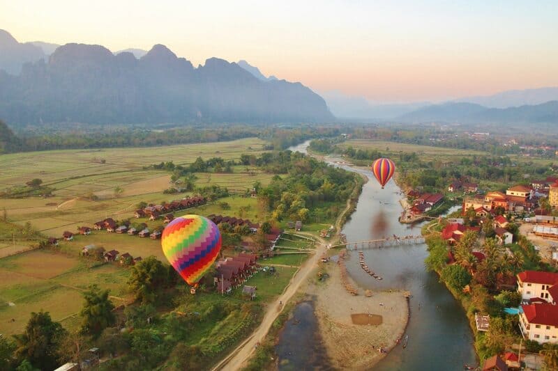 Visite en montgolfière