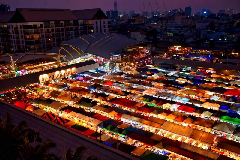 Chatuchak : Un Panorama Époustouflant du Marché du Weekend