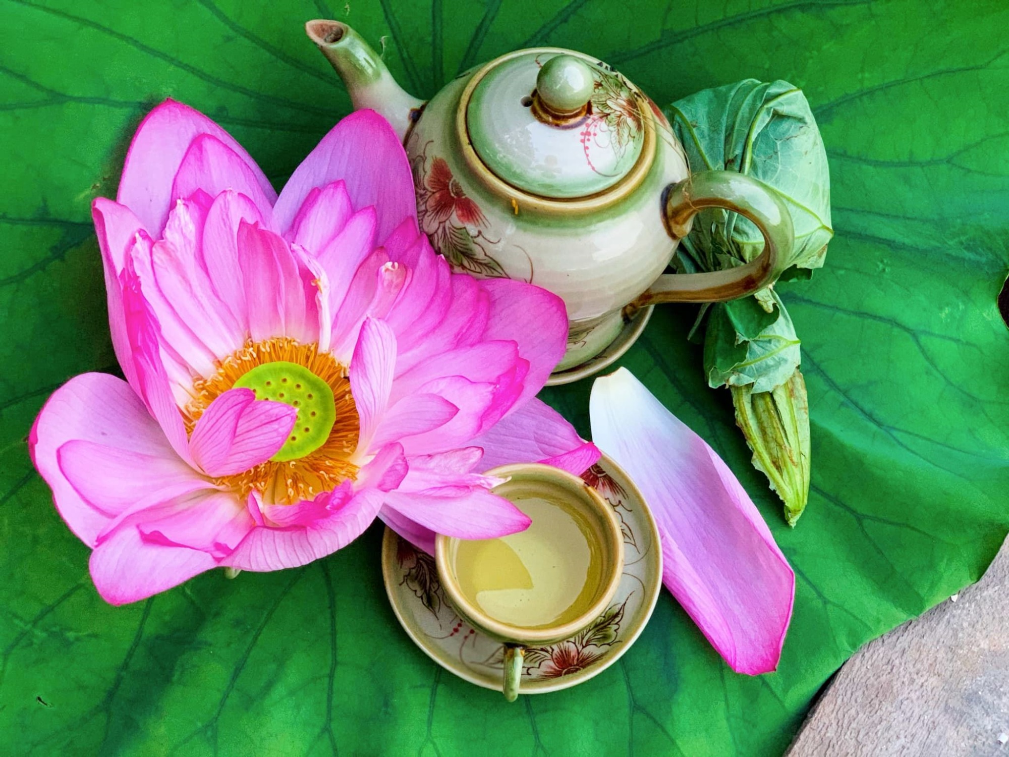 Le thé de lotus