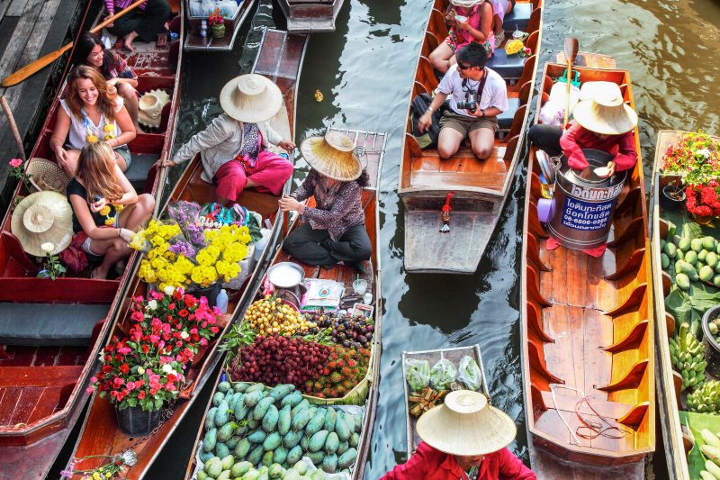 Le marché flottant de Damnoen Saduak