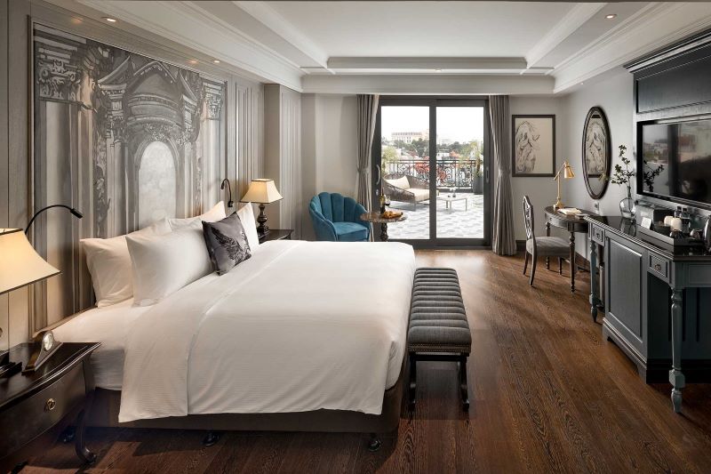chambre élégante de l''hôtel Meritel Hanoi