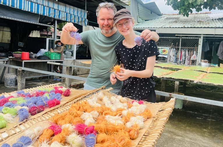 La fabrication de nouilles vietnamiennes