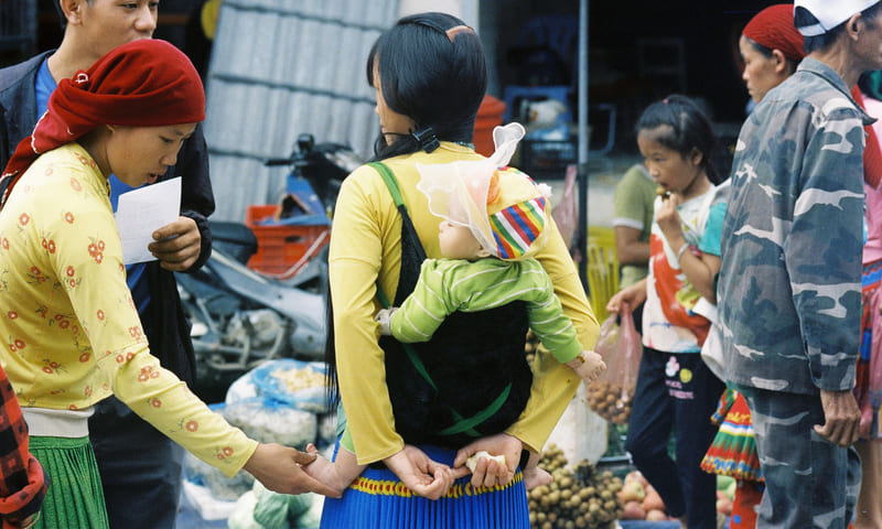 Marché Meo Vac, Ha Giang, Vietnam, Ethnies