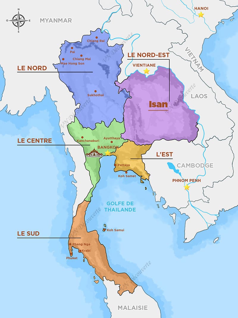 carte thailande