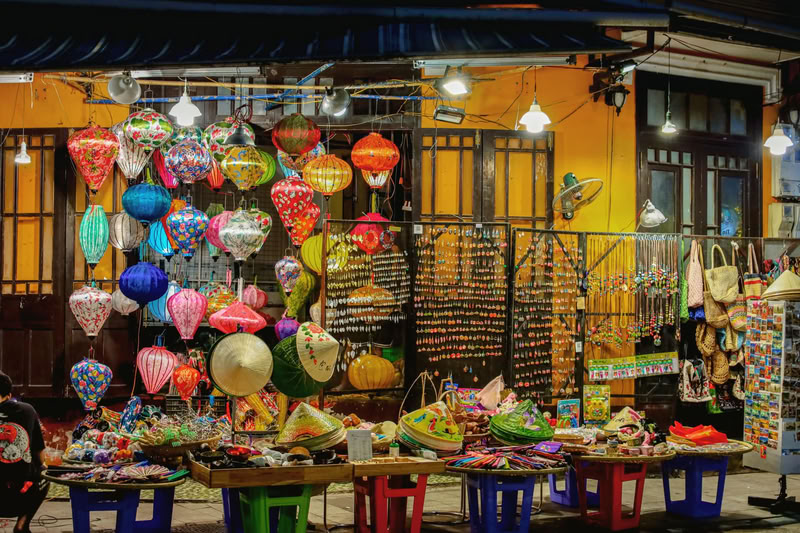 Marché de nuit Nguyen Hoang.