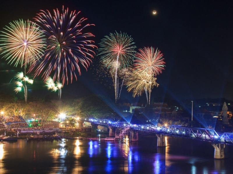 Spectacle de feux d'artifice