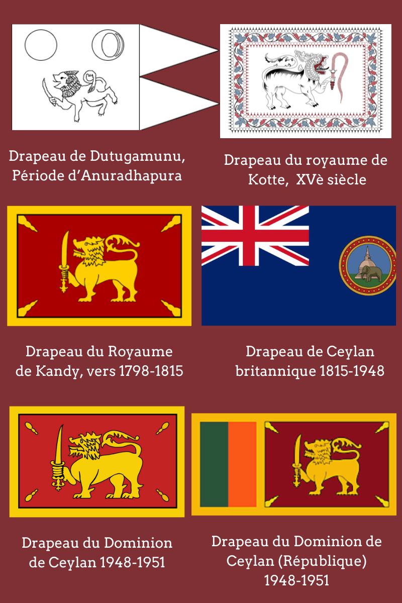 Drapeaux srilankais 