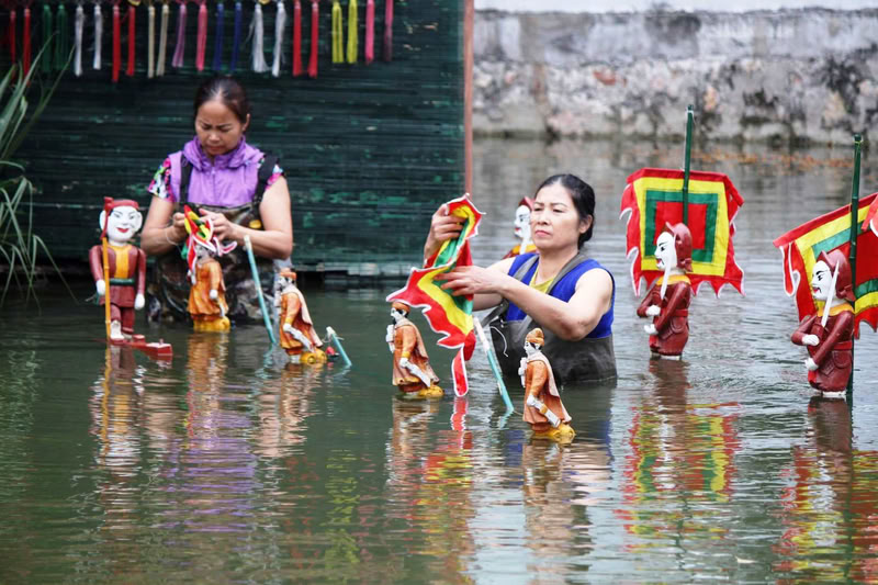Les marionnettes de Dao Thuc mesurent en général 30 à 40 cm. 
