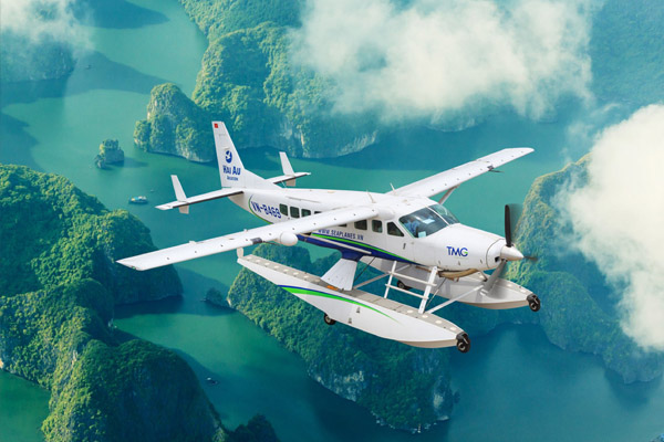 baie Halong en hydravion