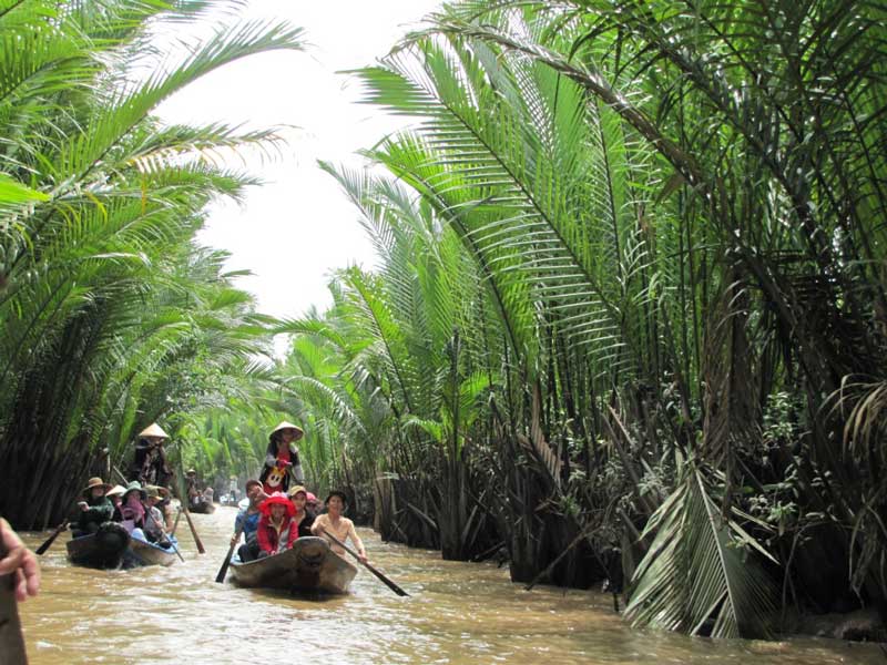 balade en barque au delta du mekong