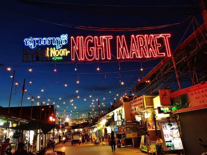 Marché nocturne d''Angkor