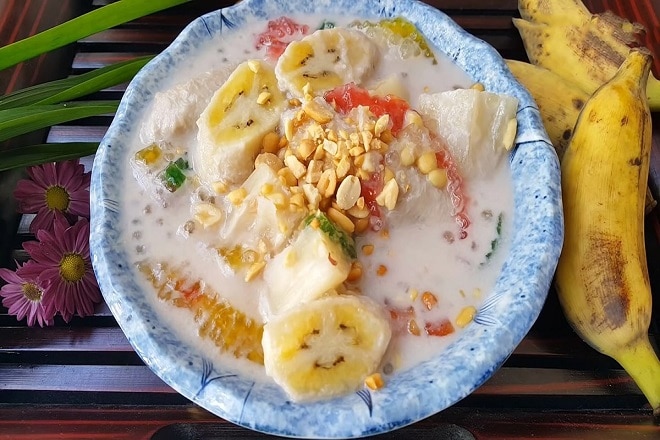 Soupe sucrée de bananes