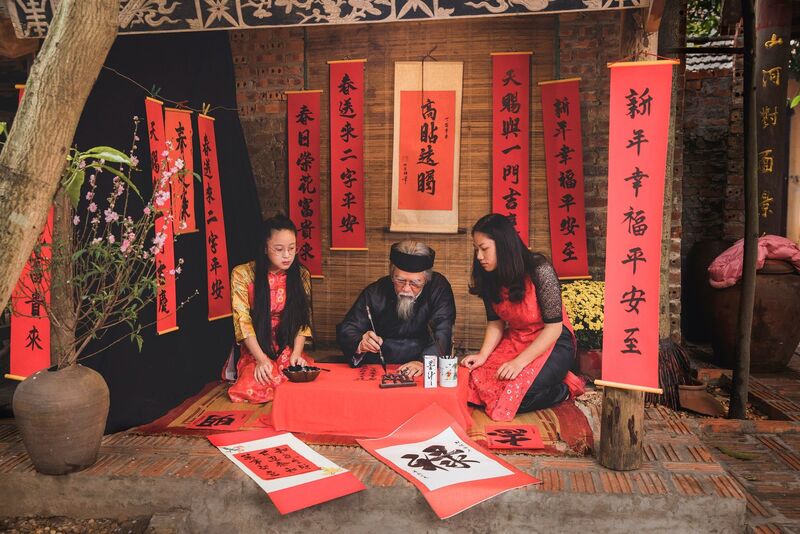 Calligraphiques, Vietnam, nouvel an lunaire