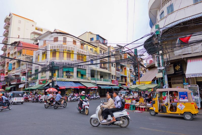 Coin de la 13ème rue et de la 110ème rue, Phnom Penh