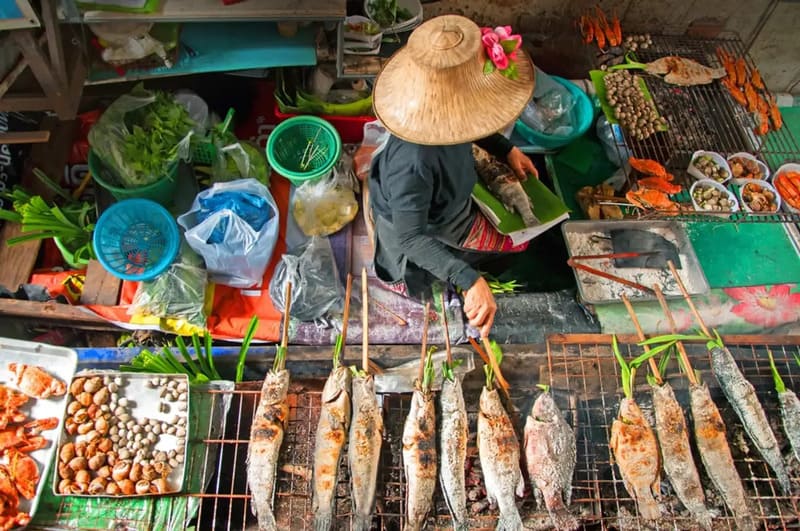 Le marché flottant d''Amphawa