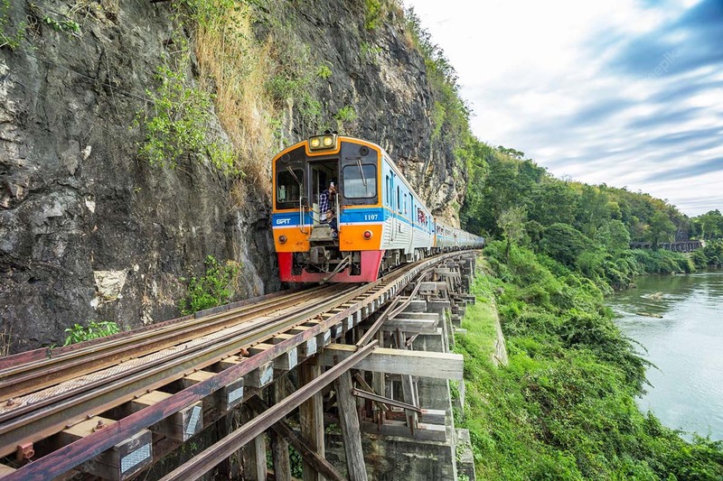 le Chemin de fer de la mort à Kanchanaburi