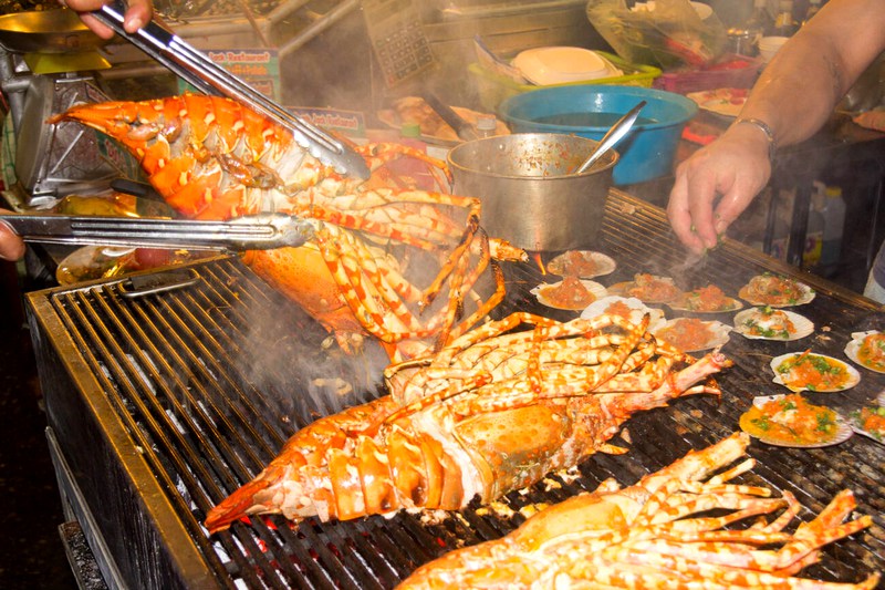 Fruit de mer au Marché nocturne Hua Hin