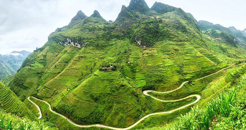 Paysages sur la route de Bac Ha à Ha Giang