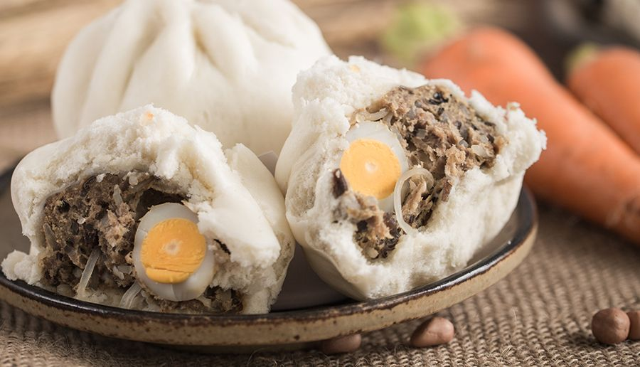 La forme d''un Banh Bao traditionnel