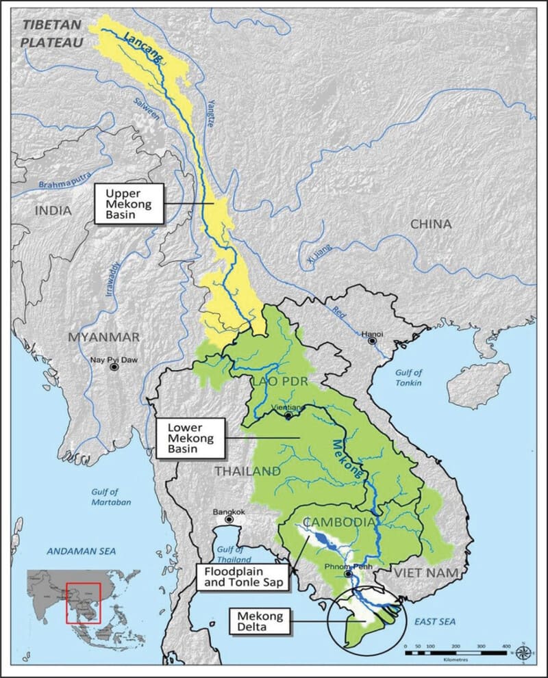 la source du fleuve Mékong 