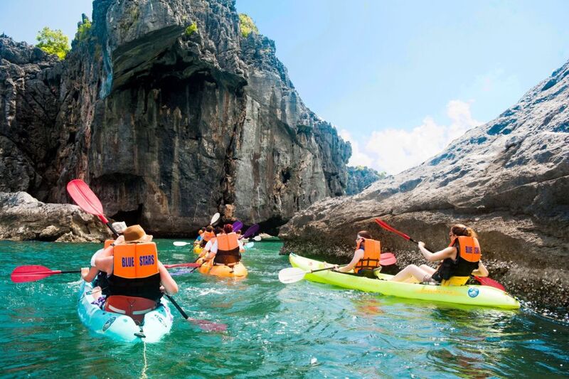 Le kayak au parc national AngThong