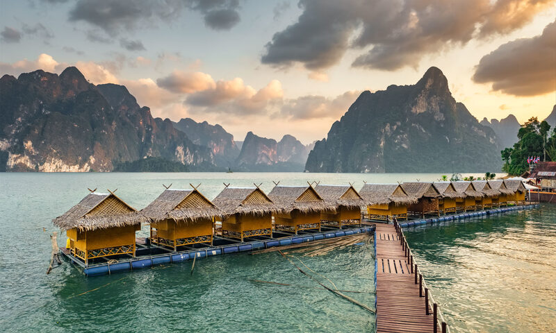 bungalows flottants Khao Sok