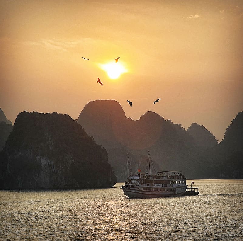 beaux paysages de la baie halong