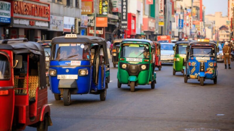 Tuk tuk à Colombo