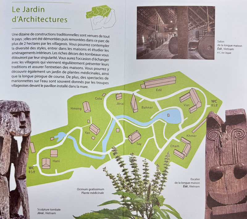 La carte du jardin d'architecture