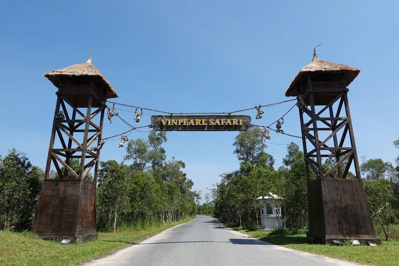 Sur la route du Vinpearl Safari Phu Quoc
