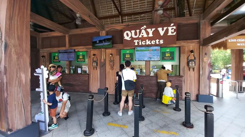 Guichet de vente des billets du Vinpearl Safari Phu Quoc