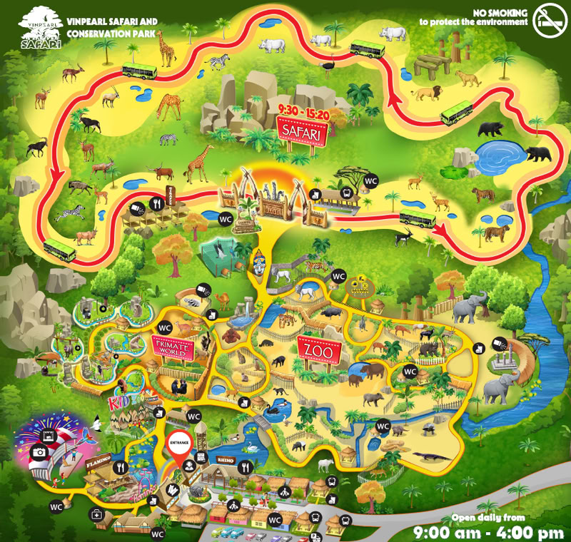 Plan du Vinpearl Safari Phu Quoc