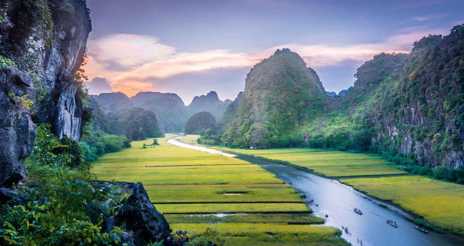 Ninh Binh en automne, septembre, vietnam