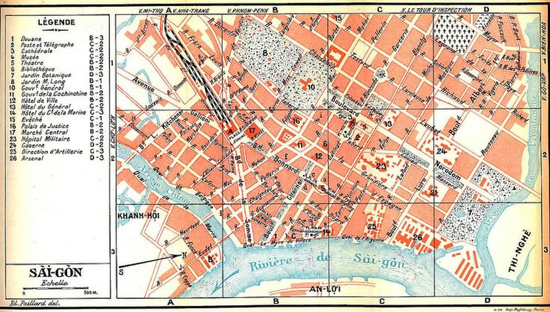 L'ancienne carte du Saigon