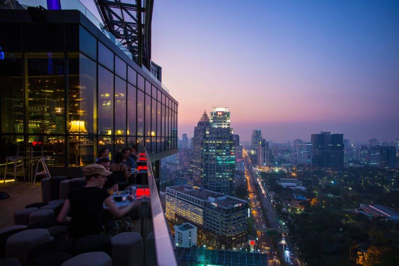 Le restaurant panoramique au 29e étage