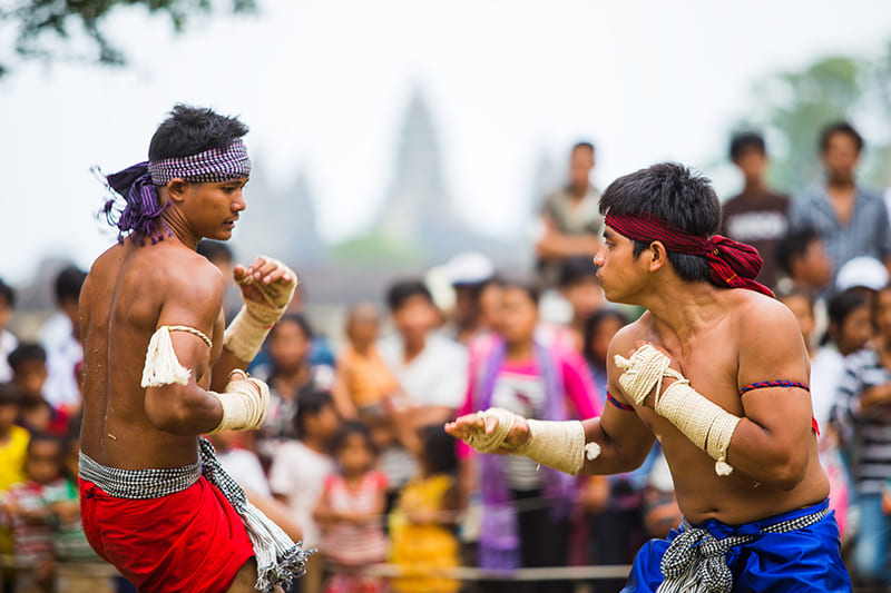 fete au tample d''angkor nouvel an