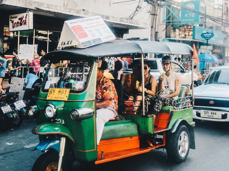 Tuk tuk à Bangkok