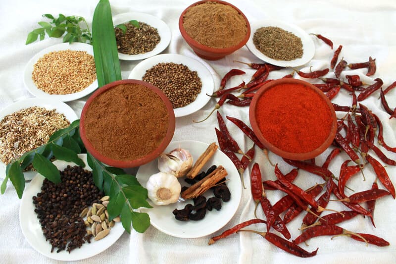principales épices dans la cuisine sri lankaise