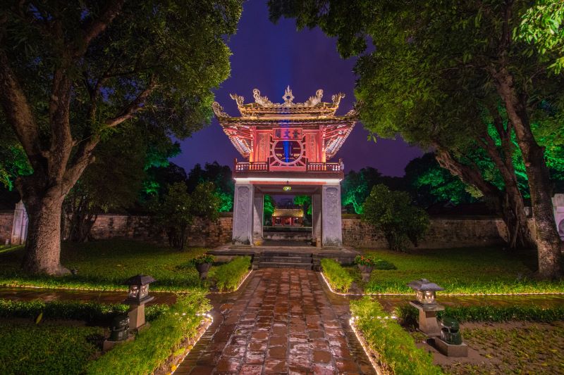 L''espace patrimonial est plus scintillant la nuit