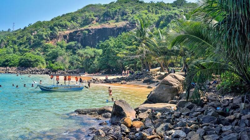 La beauté paisible de l''unawatuna