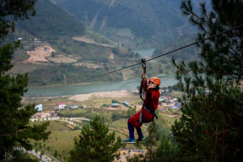 Zipline à Mu Cang Chai