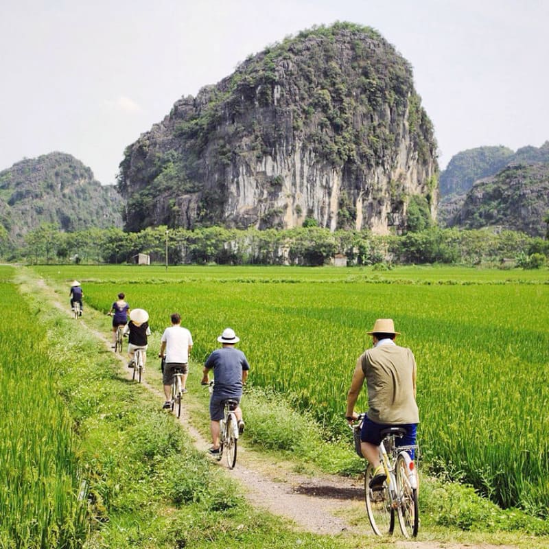 balade en velo a Ninh Binh