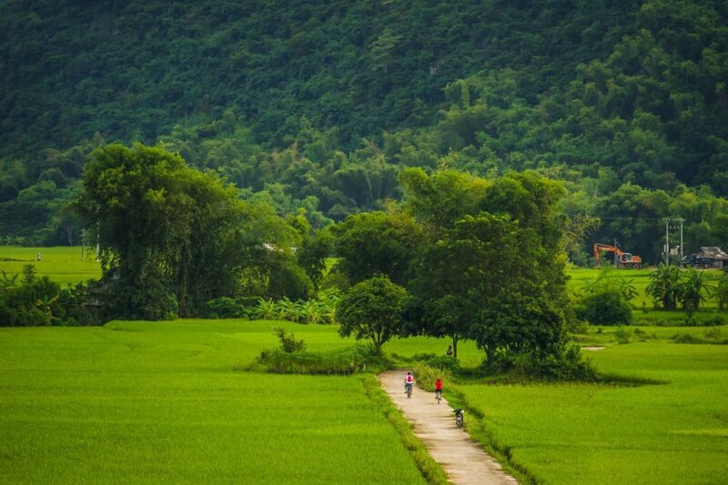 balade en velo a mai chau en mai